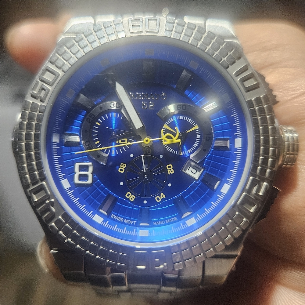 RARE- Renato Buzo 52 Swiss Ronda 5040D Blue Dial Watch- #7 of 75